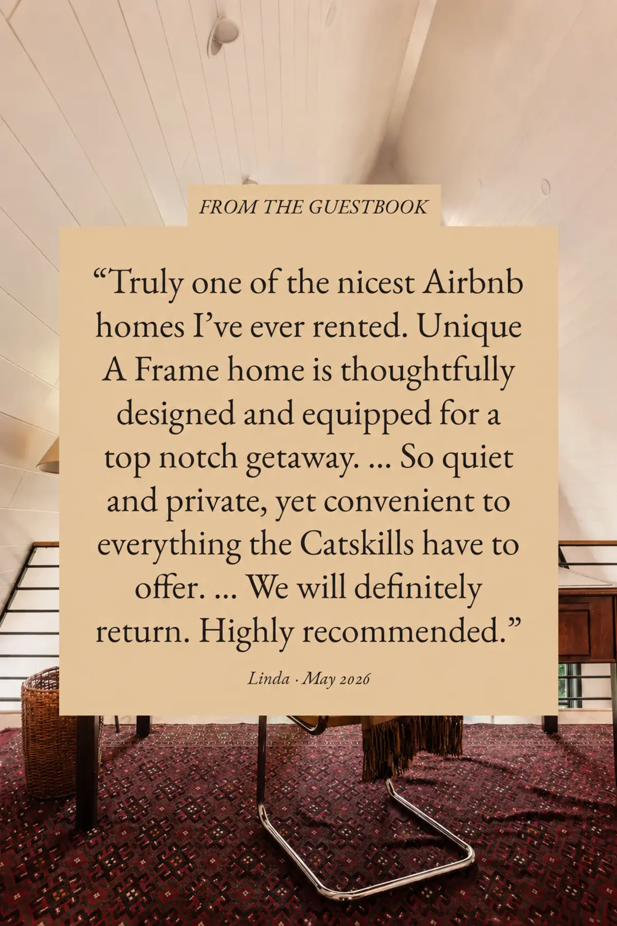 A note from a guest of Moonlight Mountain House