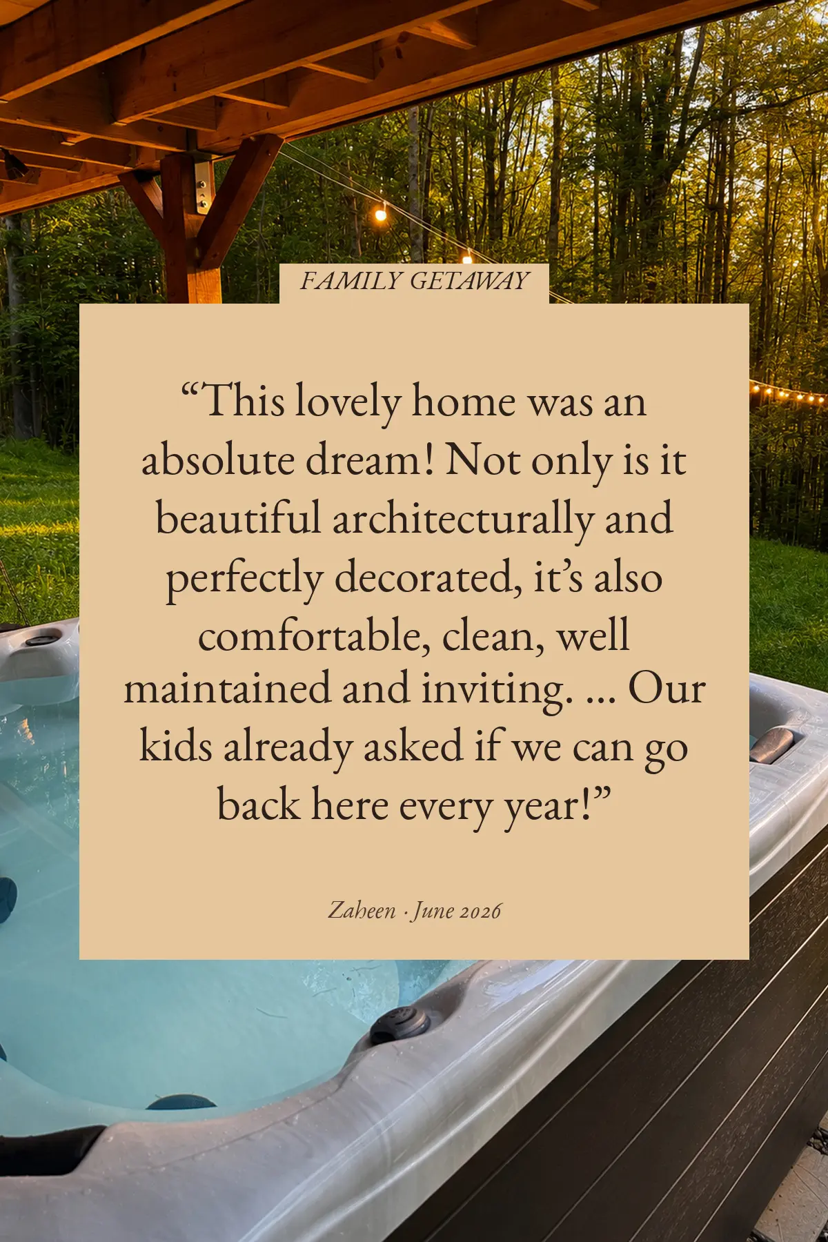 A note from a guest of Moonlight Mountain House