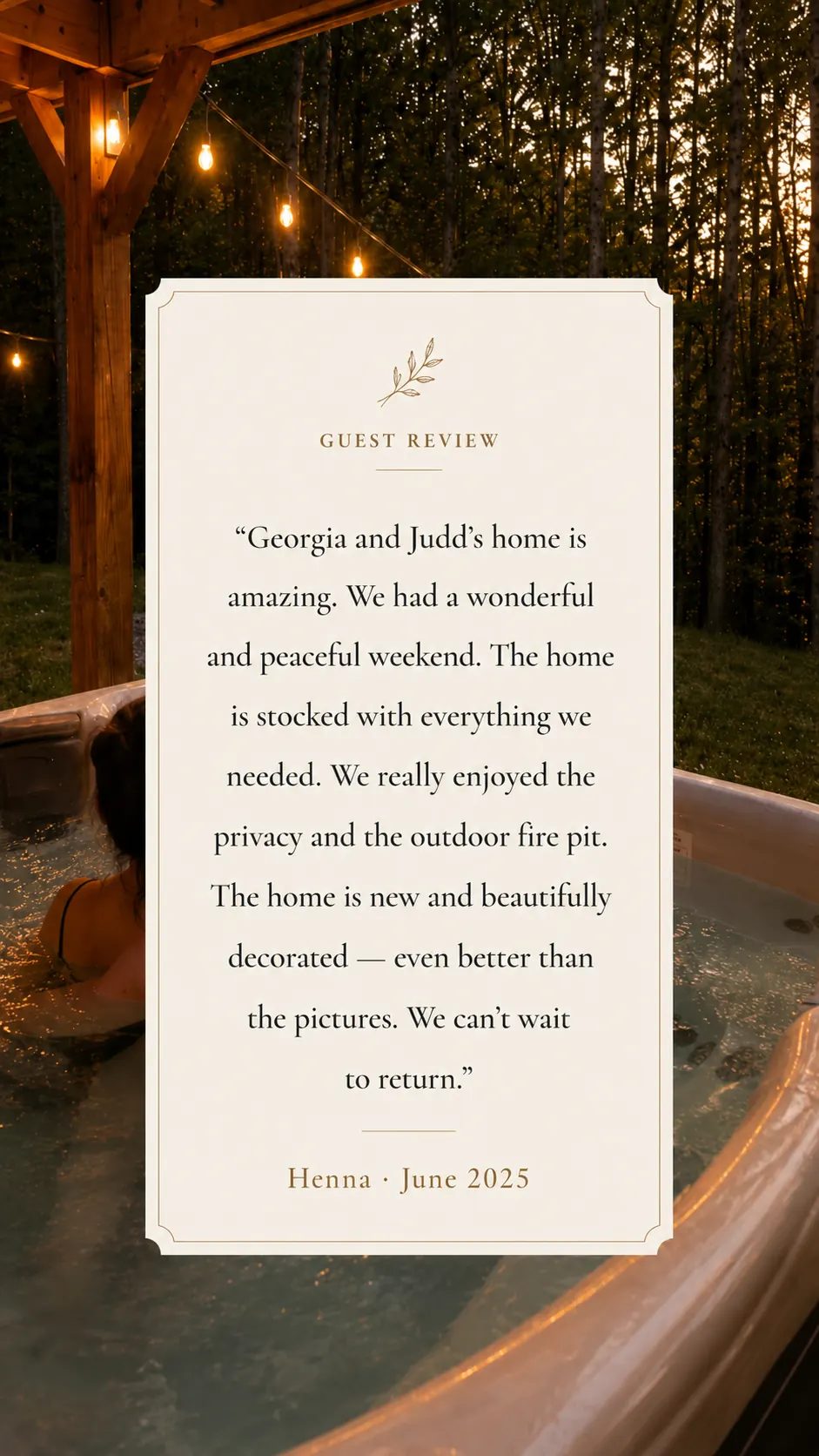 A note from a guest of Moonlight Mountain House