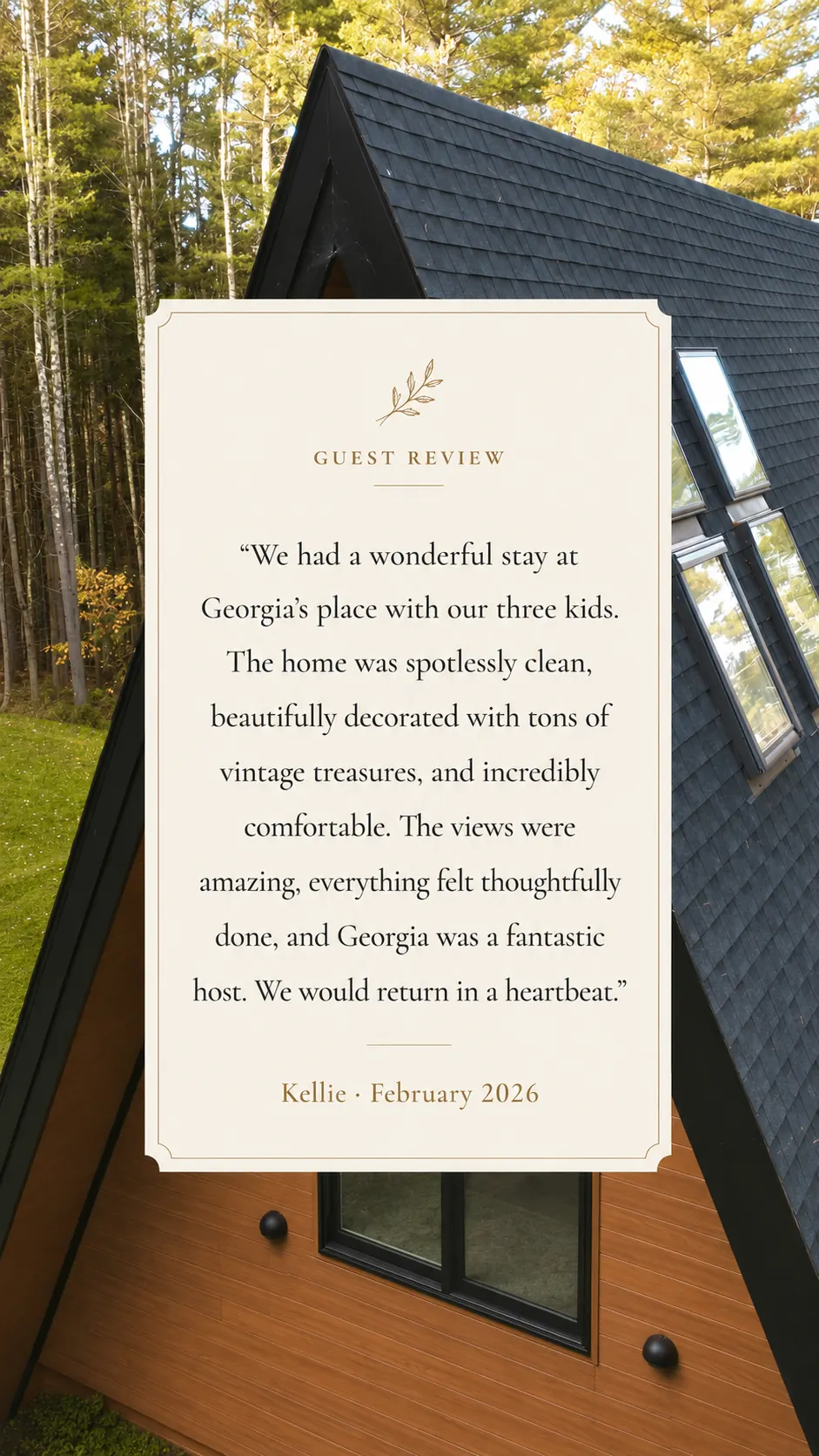 A note from a guest of Moonlight Mountain House