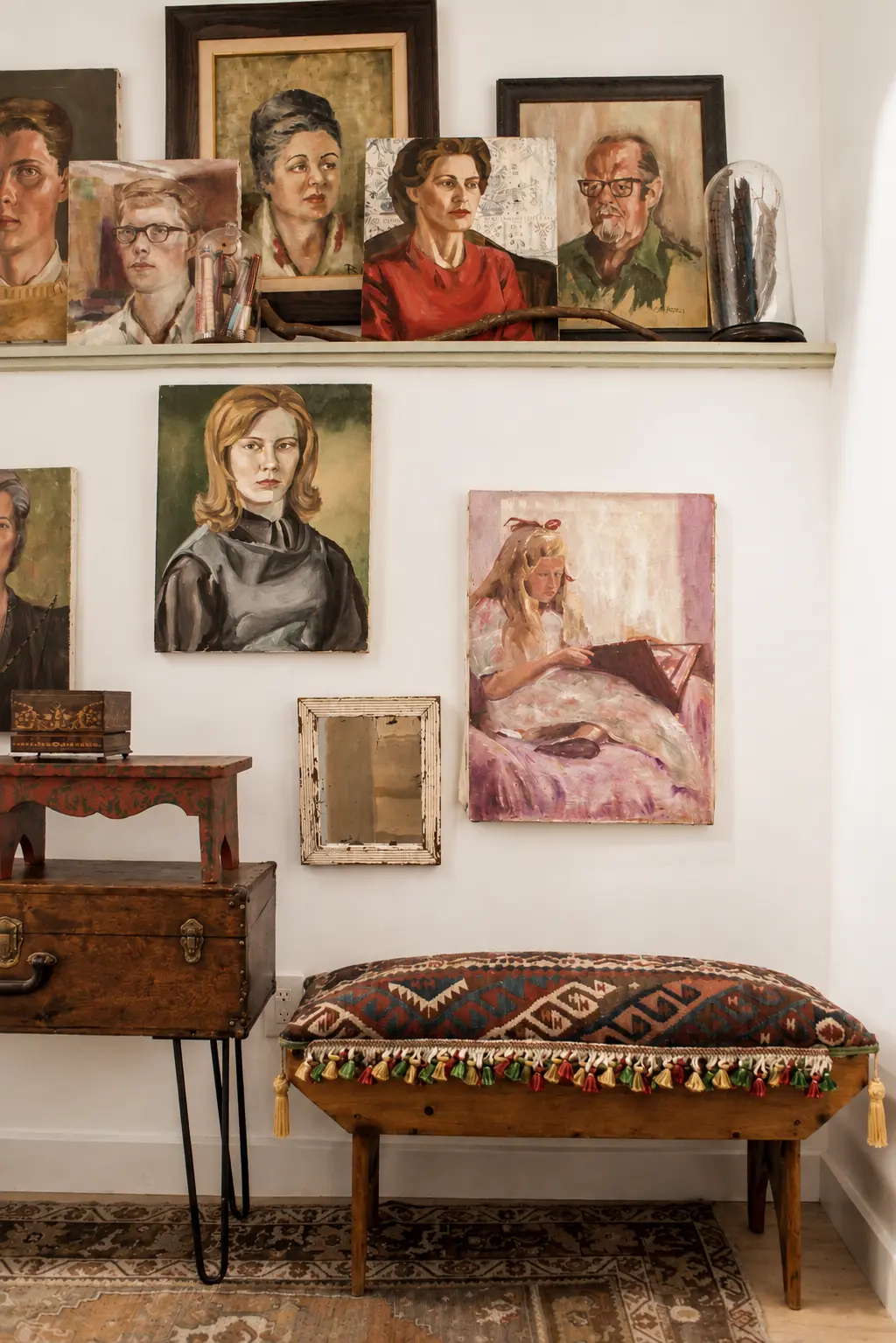 Portrait art collection at Moonlight Mountain House
